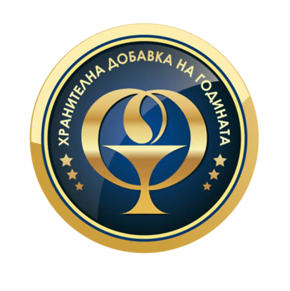 Бадж на награда за Хранителна добавка на годината за 2016 на Допелхерц Колаген 11.000